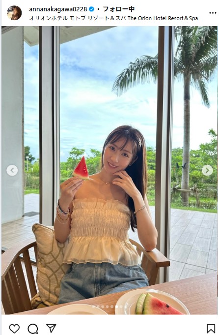 中川杏奈のインスタグラムから
