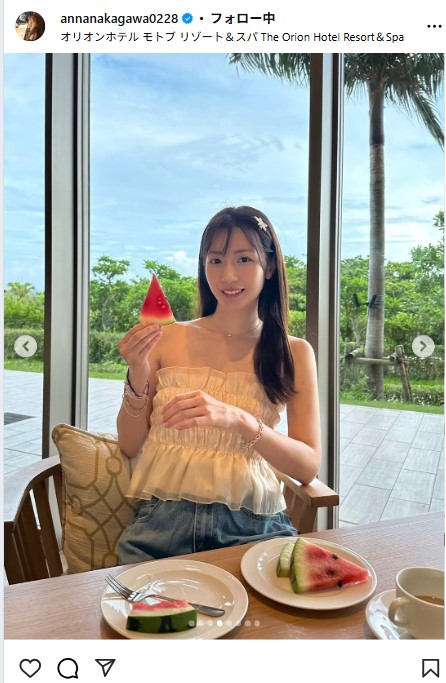 中川杏奈のインスタグラムから