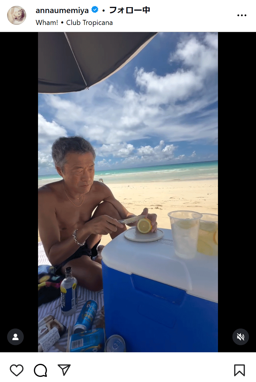 梅宮アンナのインスタグラムから