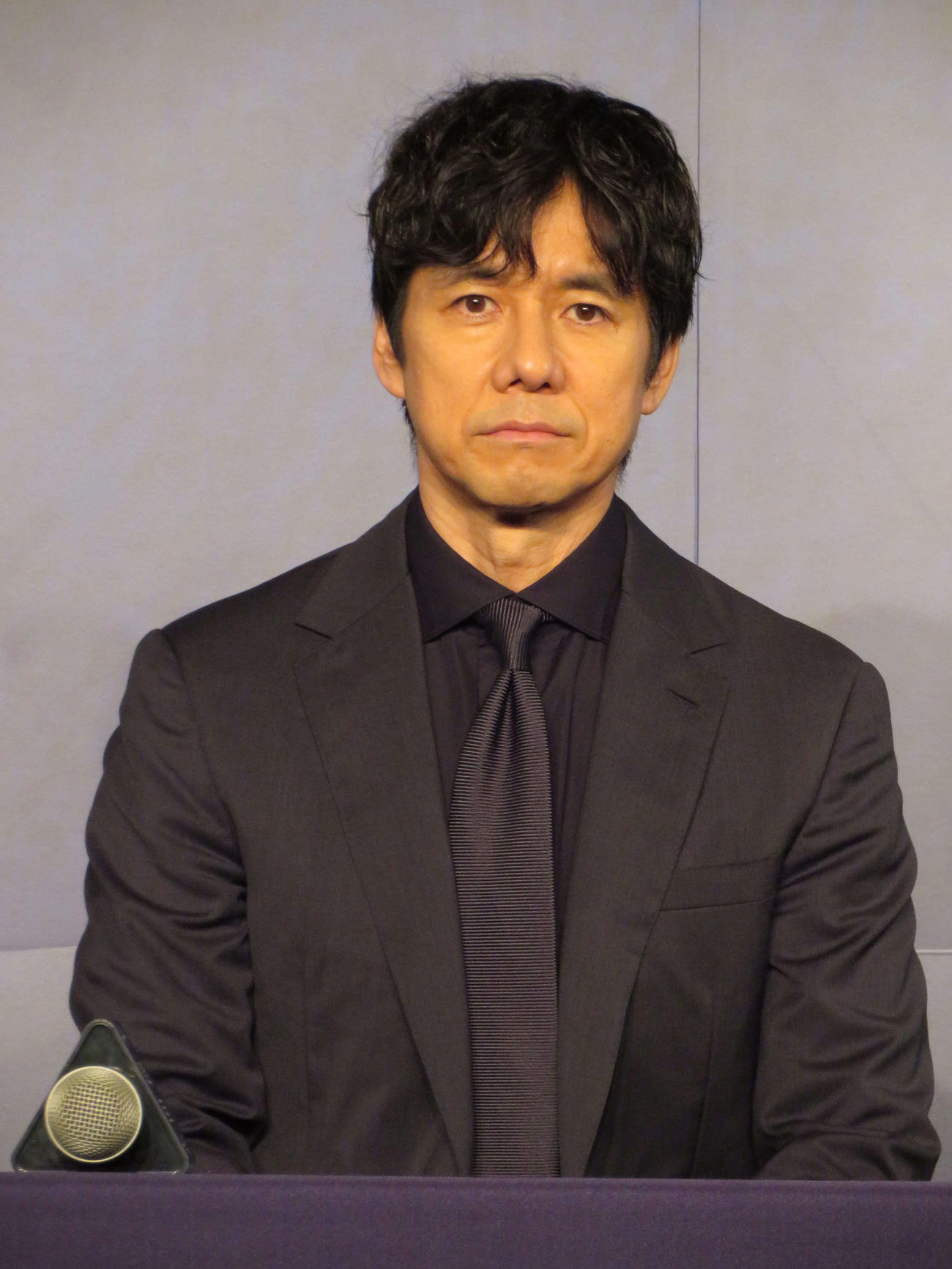 Amazon MGMスタジオ制作の新ドラマシリーズ「人間標本」制作発表会見に出席した西島秀俊（撮影・村上幸将）