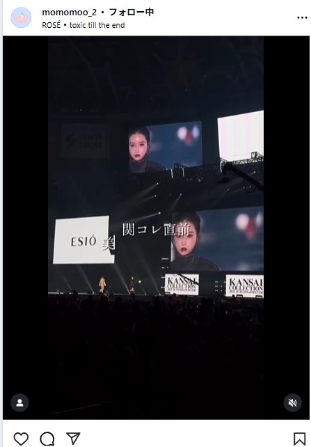 新山桃子のインスタグラムから