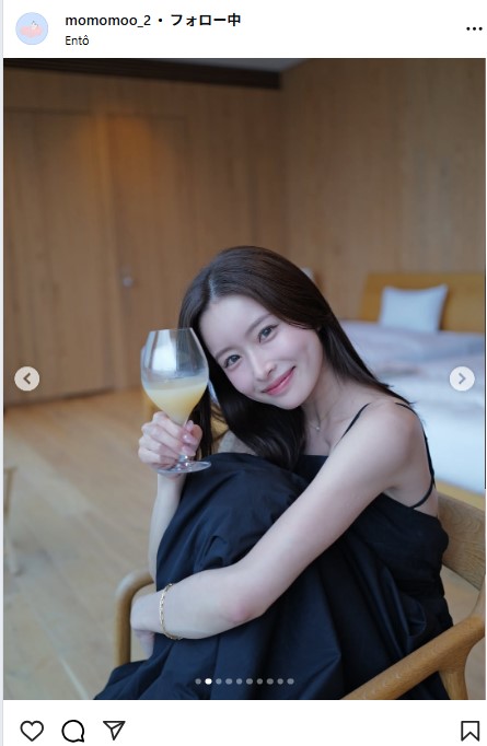 新山桃子のインスタグラムから