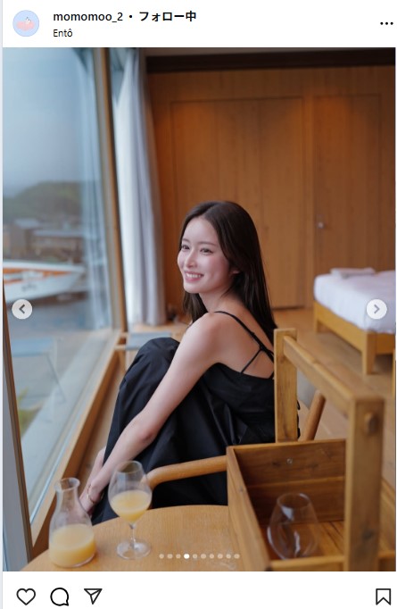 新山桃子のインスタグラムから