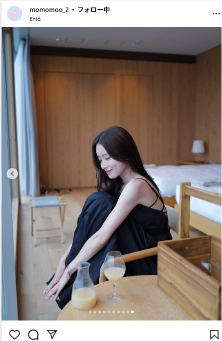 新山桃子のインスタグラムから