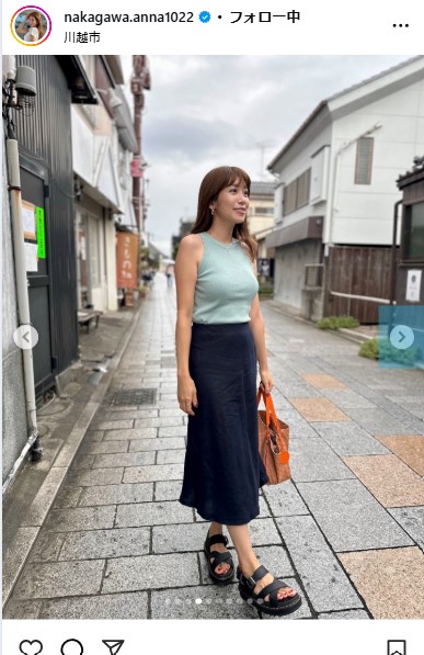 中川安奈のインスタグラムから