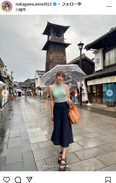 中川安奈のインスタグラムから