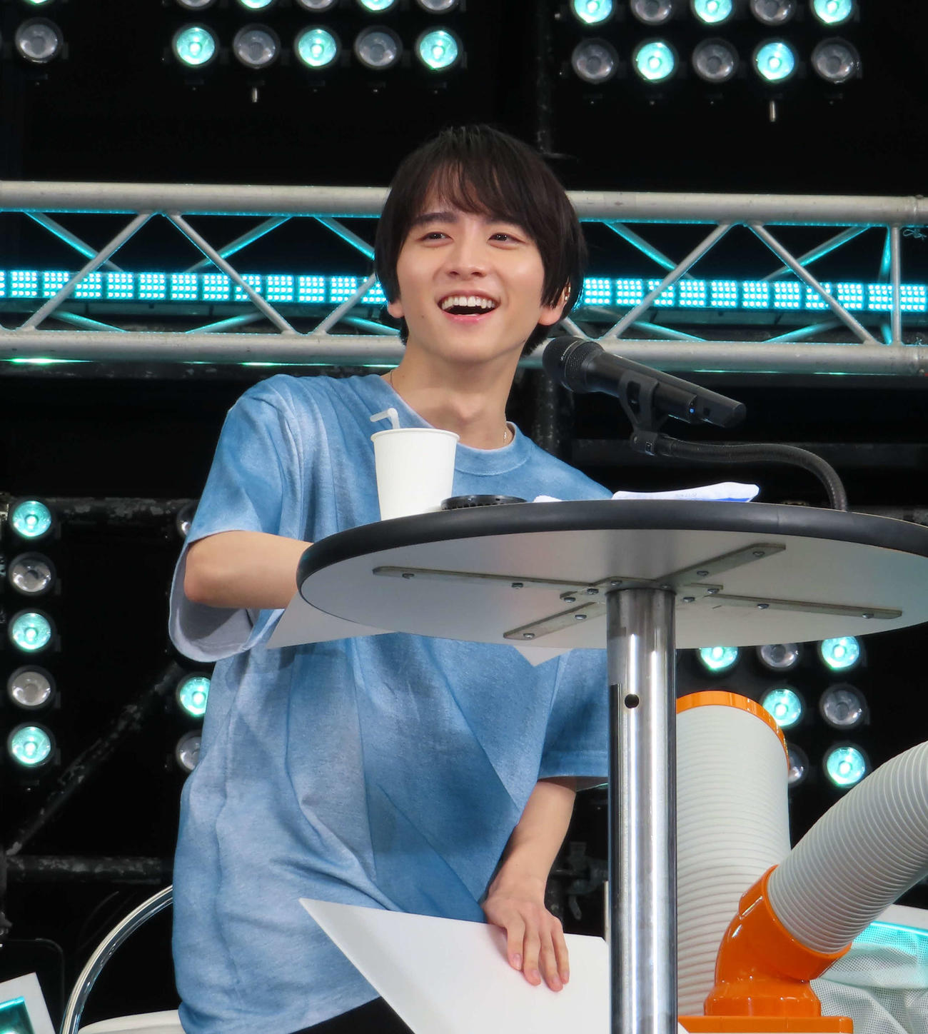ドラマ「しあわせな結婚」のポッドキャスト公開収録に参加した板垣李光人（撮影・寺本吏輝）