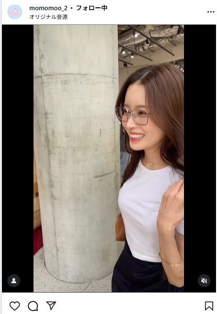 新山桃子のインスタグラムから