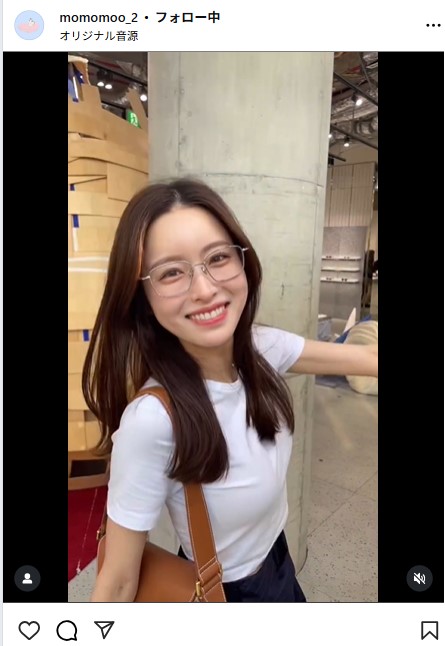新山桃子のインスタグラムから