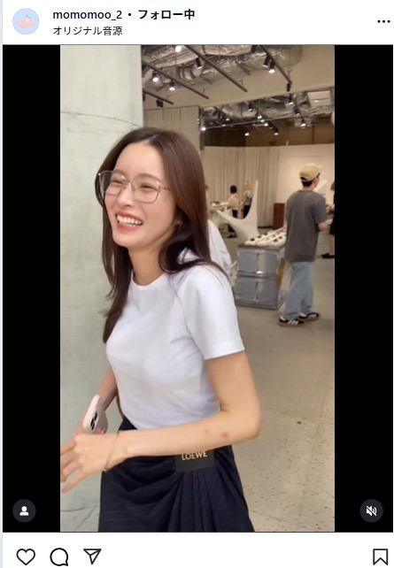 新山桃子のインスタグラムから