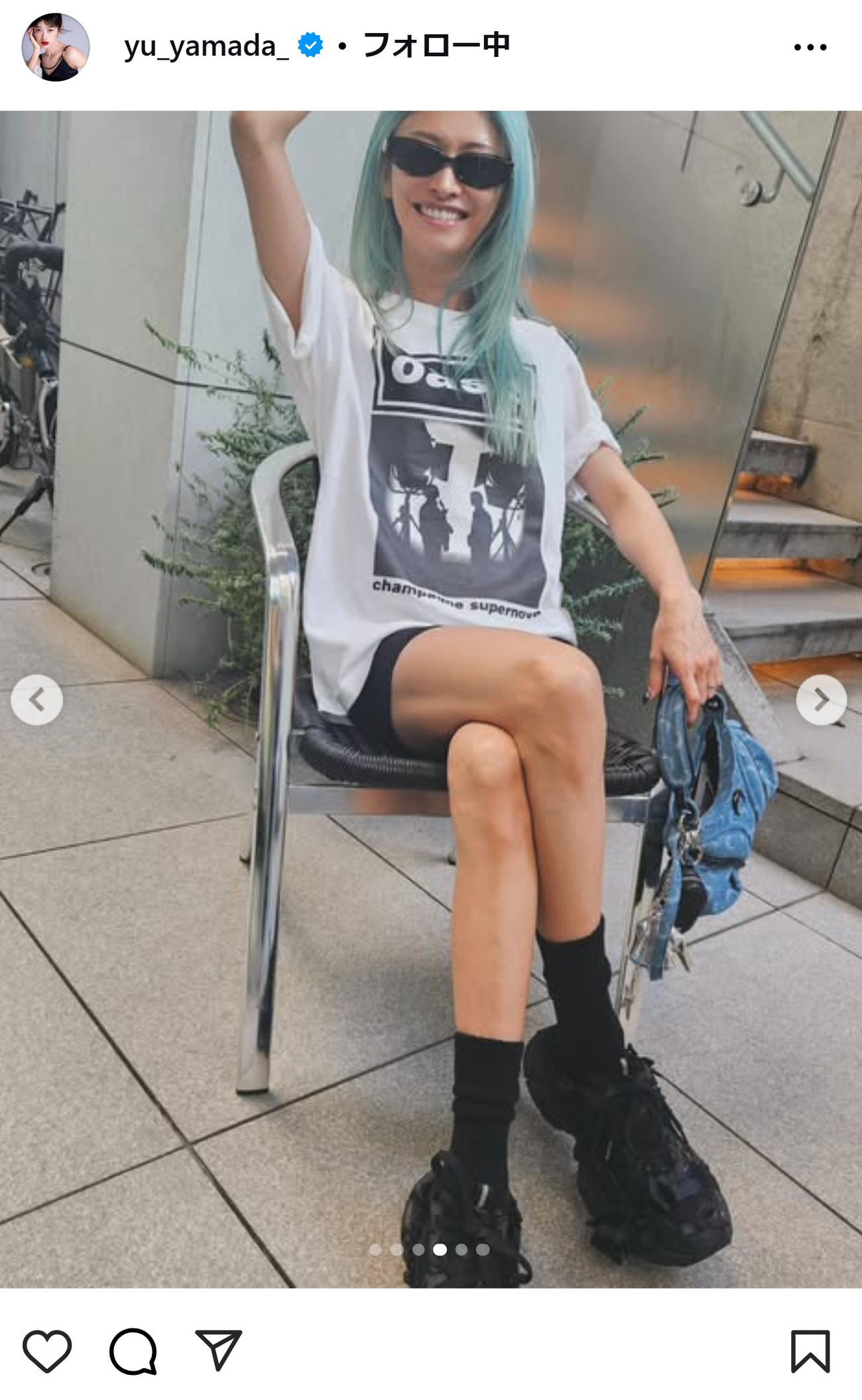 山田優のインスタグラムから