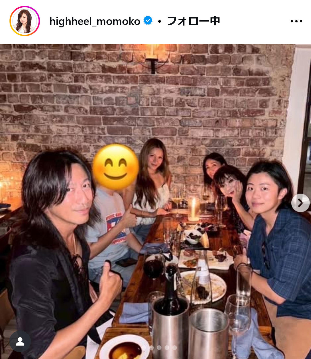 ハイヒール・モモコのインスタグラムから