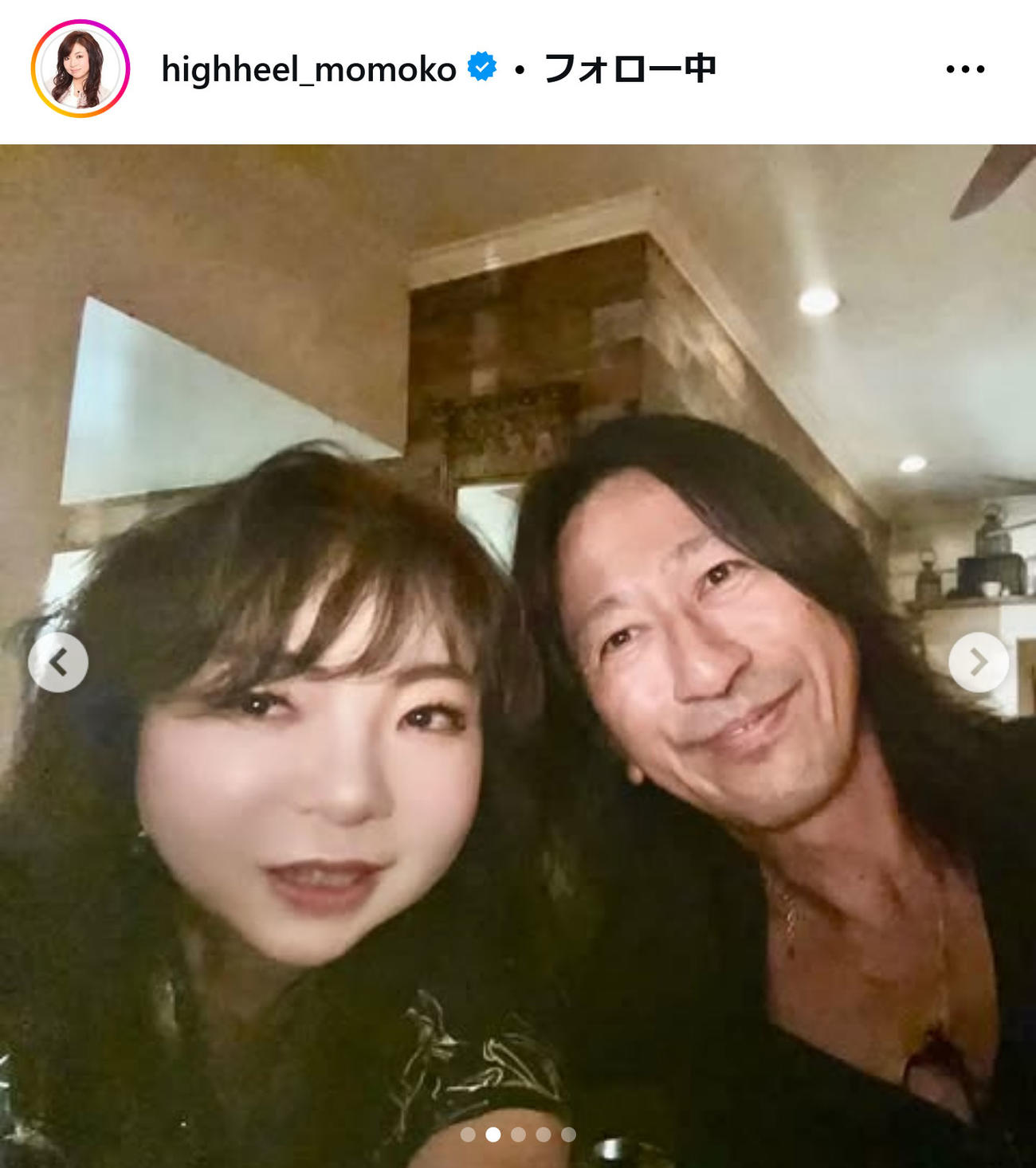 ハイヒール・モモコのインスタグラムから