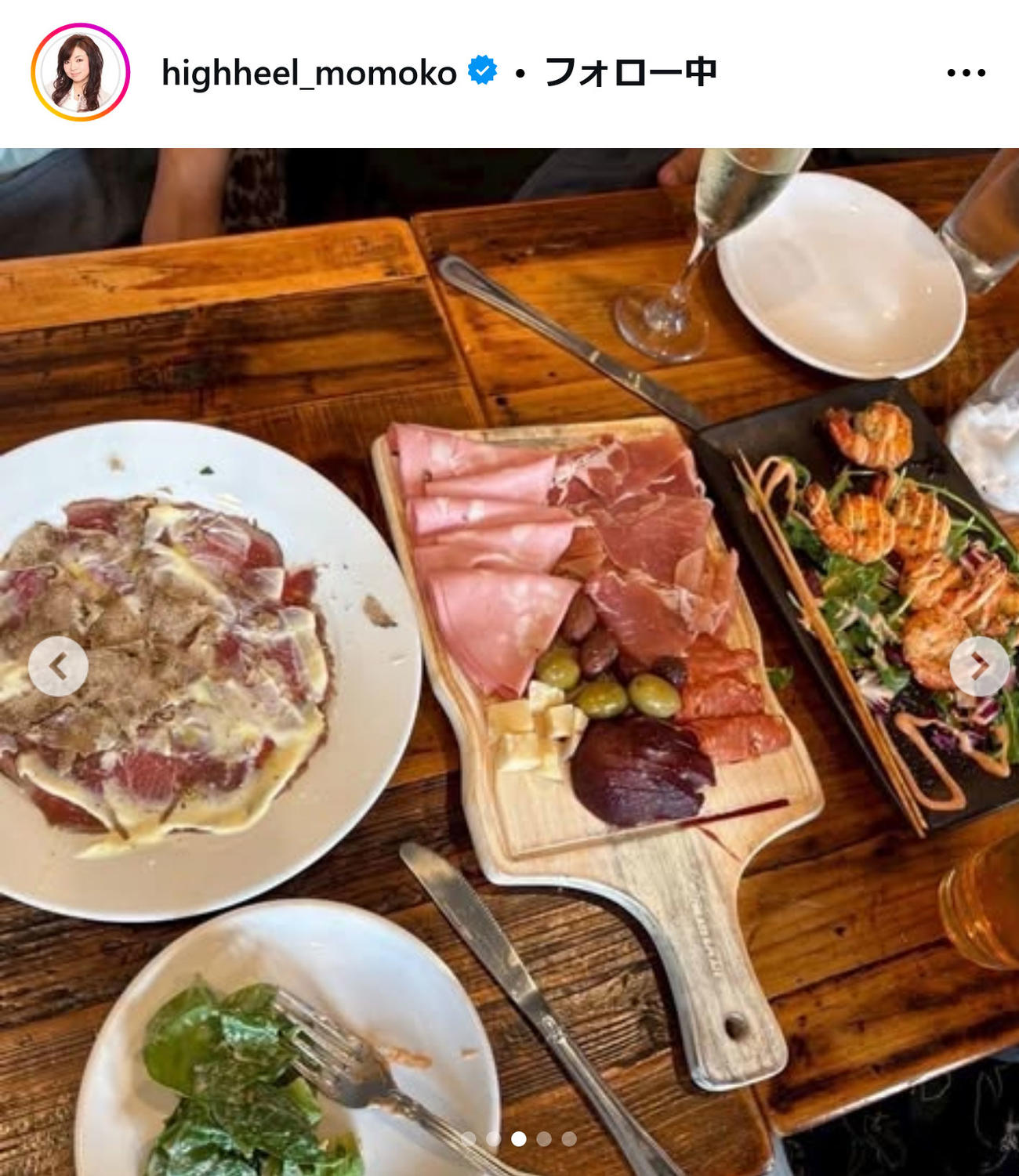 ハイヒール・モモコのインスタグラムから