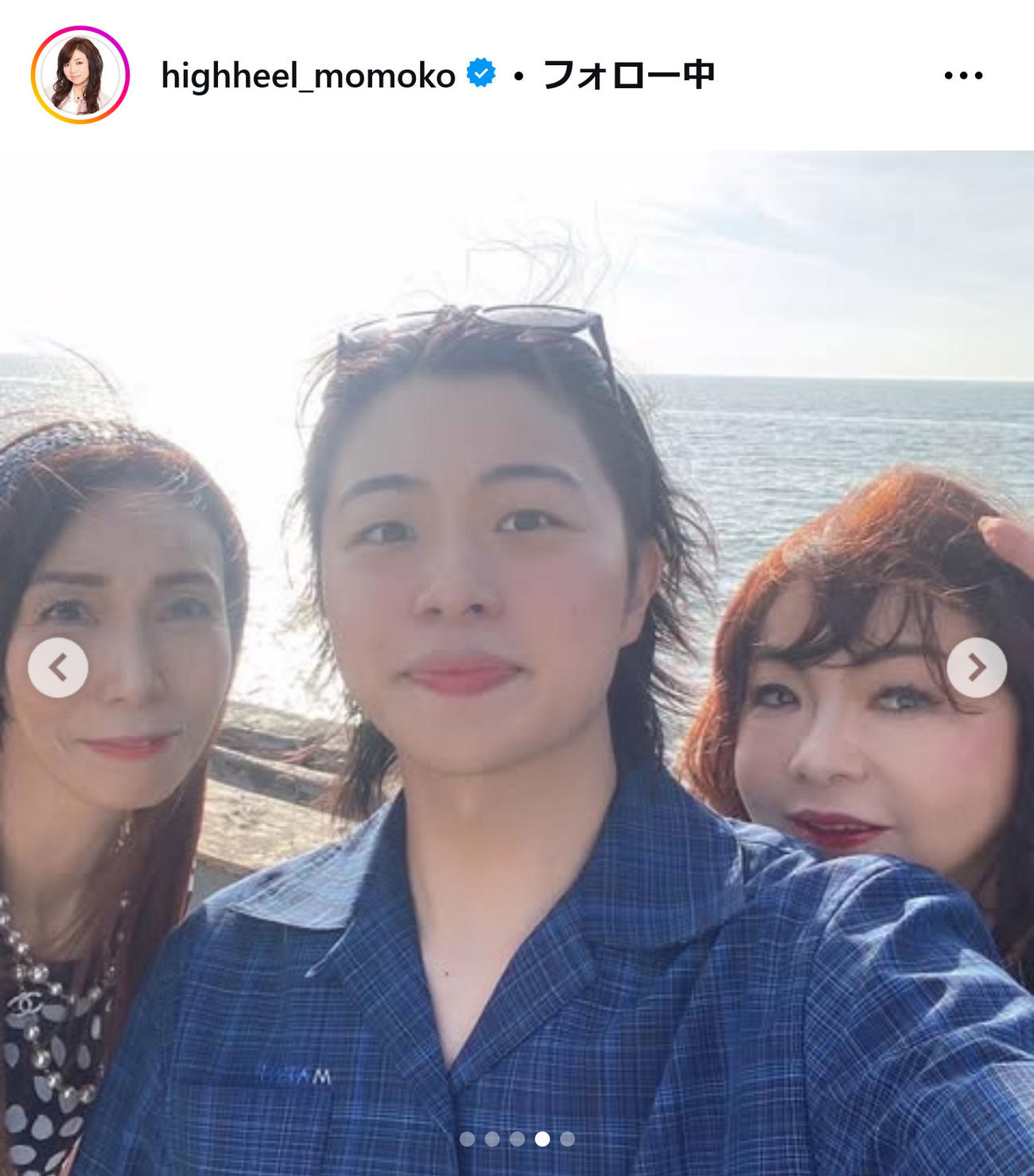 ハイヒール・モモコのインスタグラムから