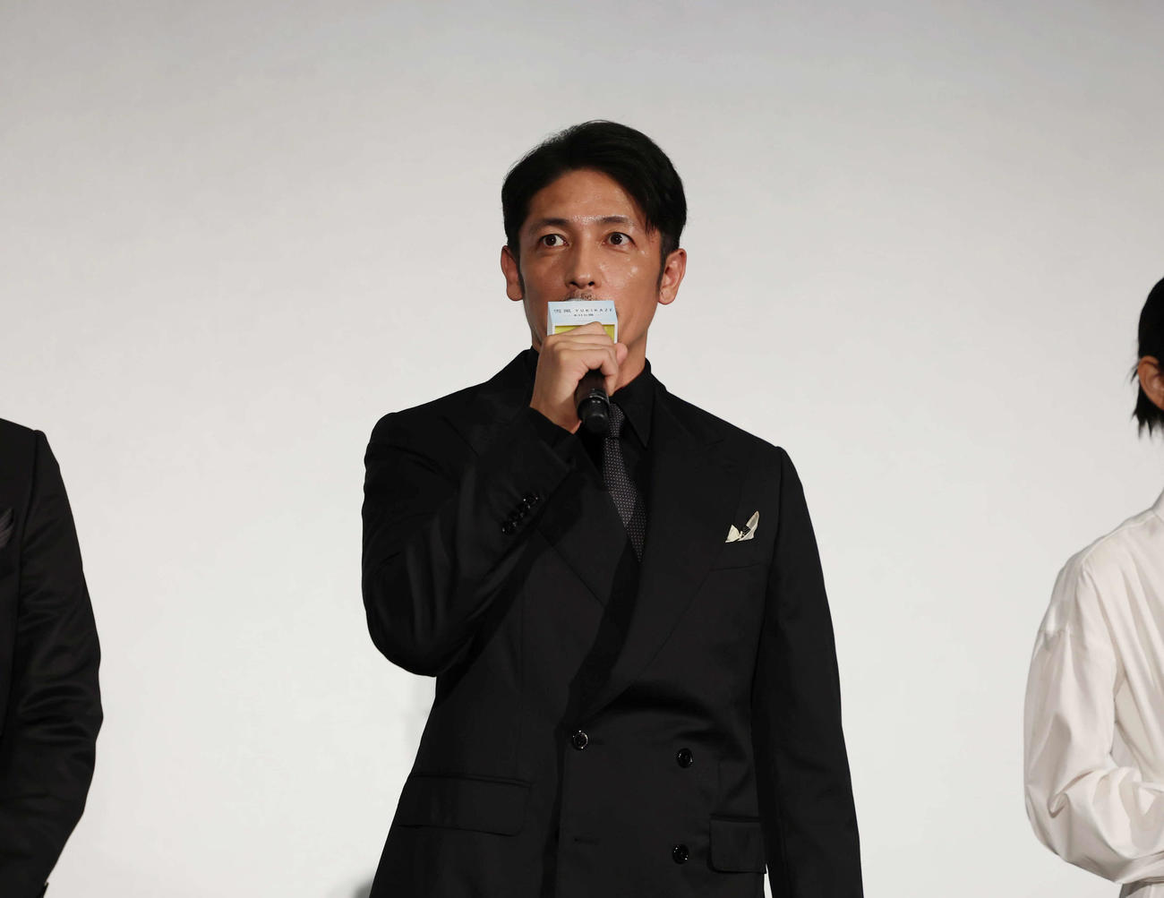 初日舞台あいさつで話をする玉木宏（撮影・増田悦実）