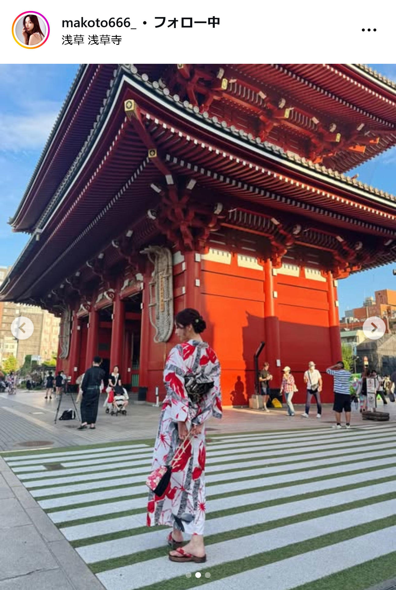 南真琴のインスタグラムから