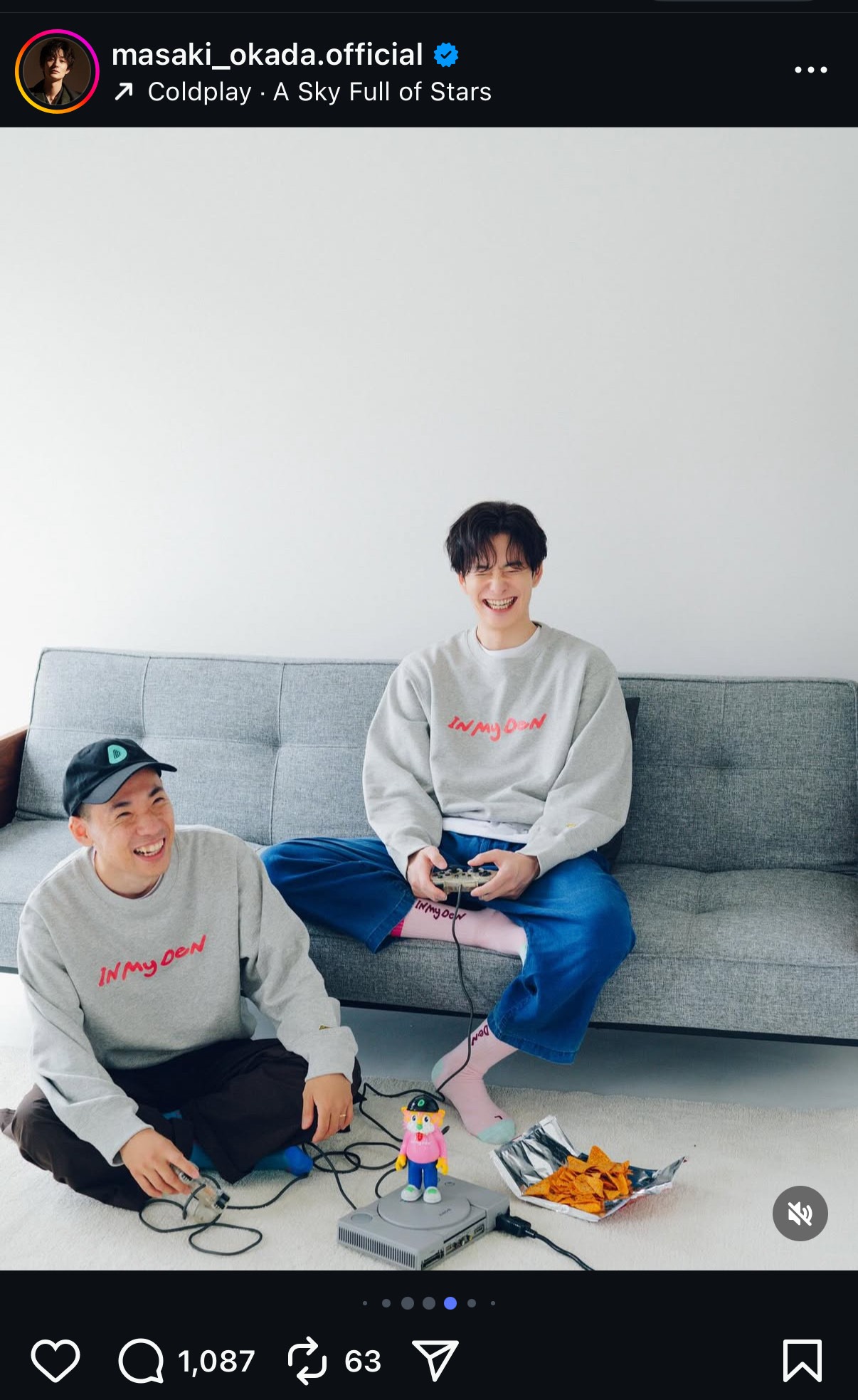 岡田将生のインスタグラムから