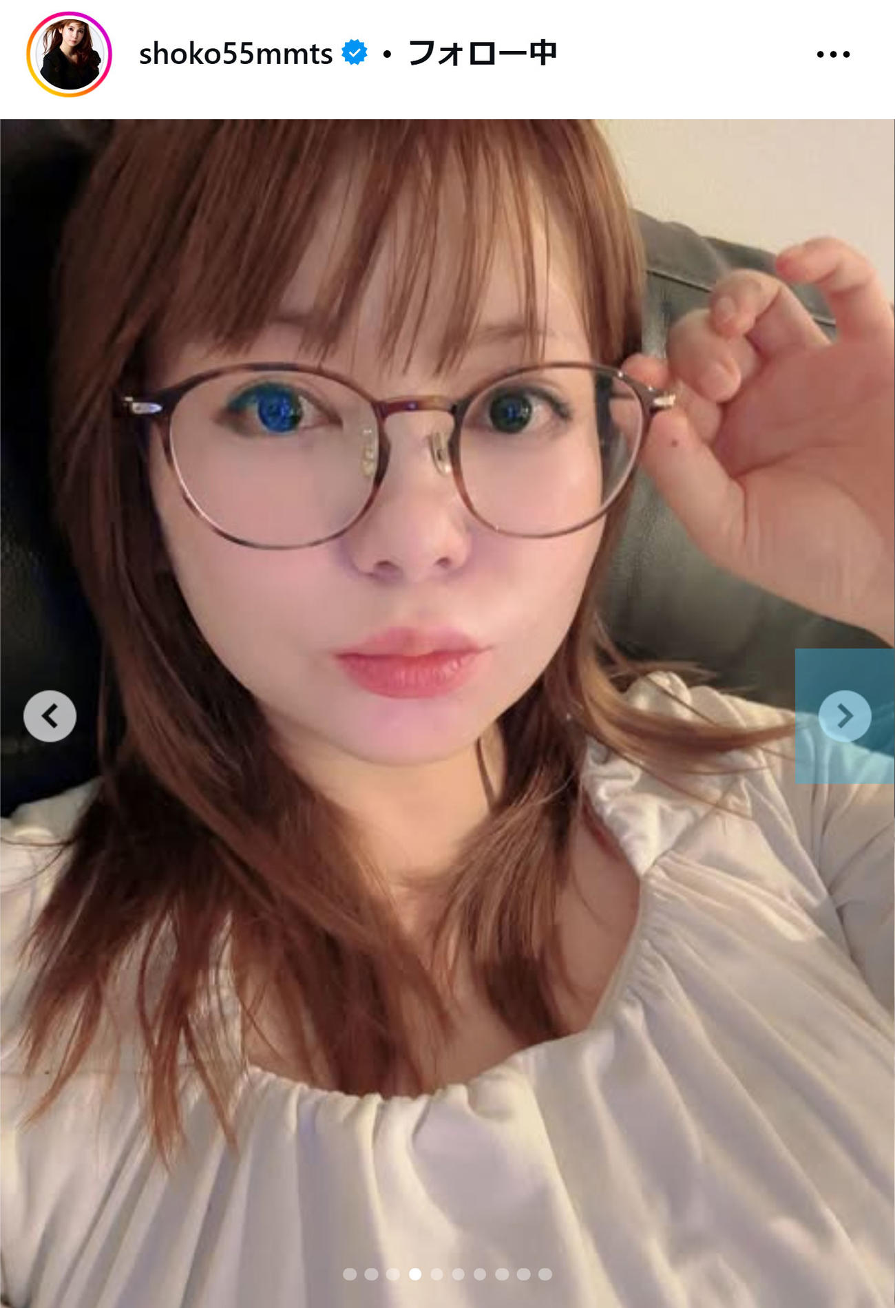 中川翔子のインスタグラムから
