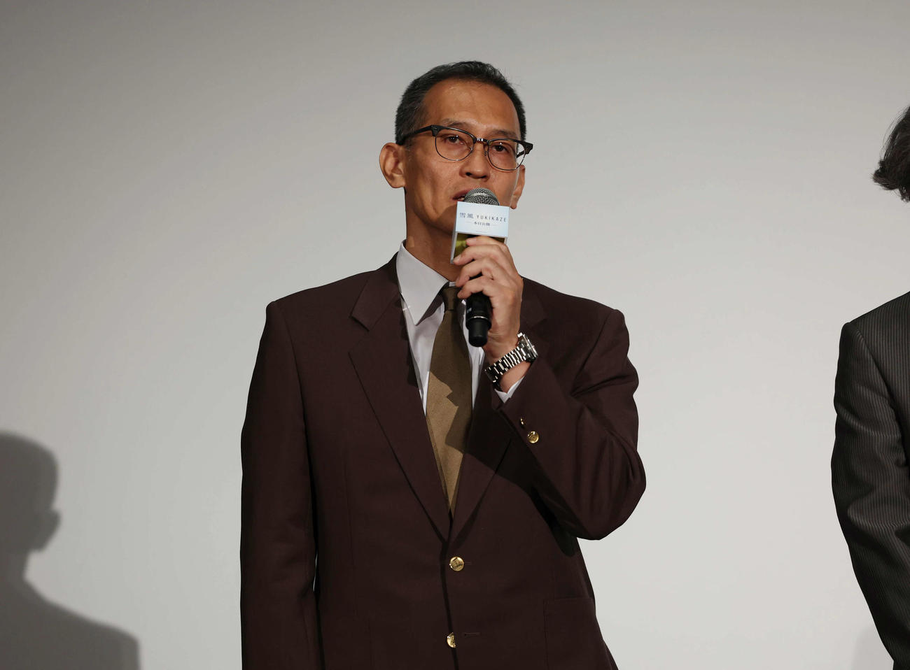 初日舞台あいさつで話をする山田敏久監督（撮影・増田悦実）
