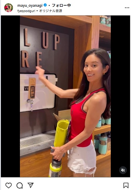 大柳麻友のインスタグラムから