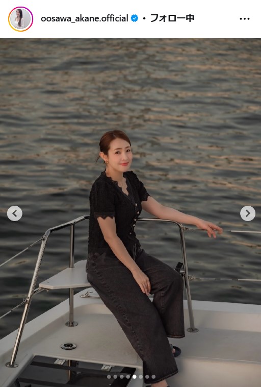 大沢あかねのインスタグラムから