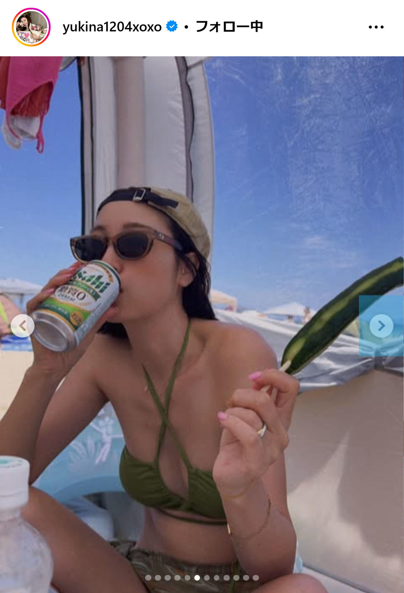 木下優樹菜のインスタグラムから