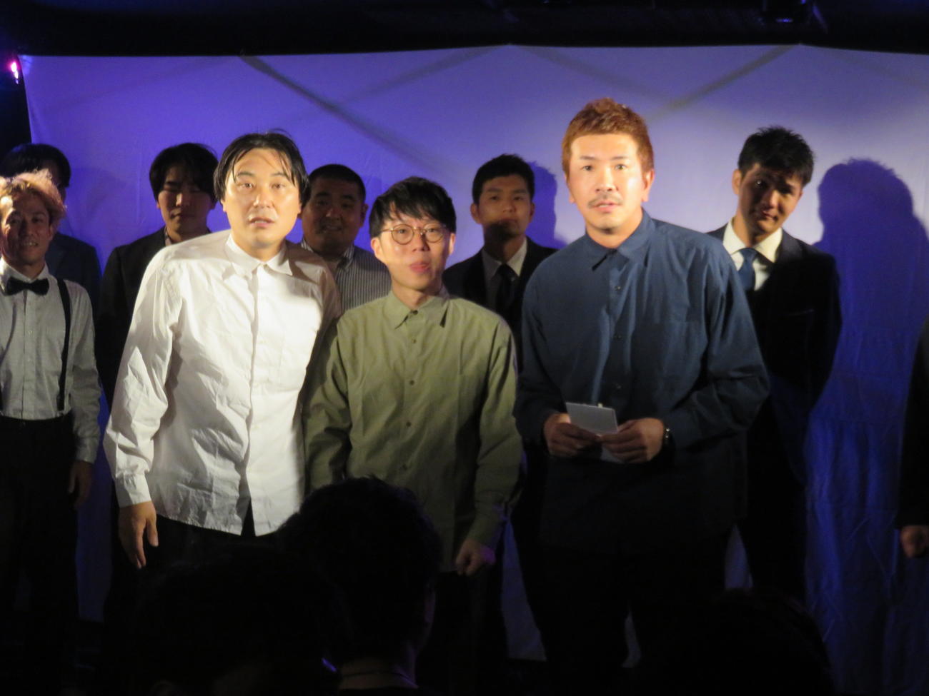 3連覇のバシコネ。左から杉浦元、戸川創太、柴田基