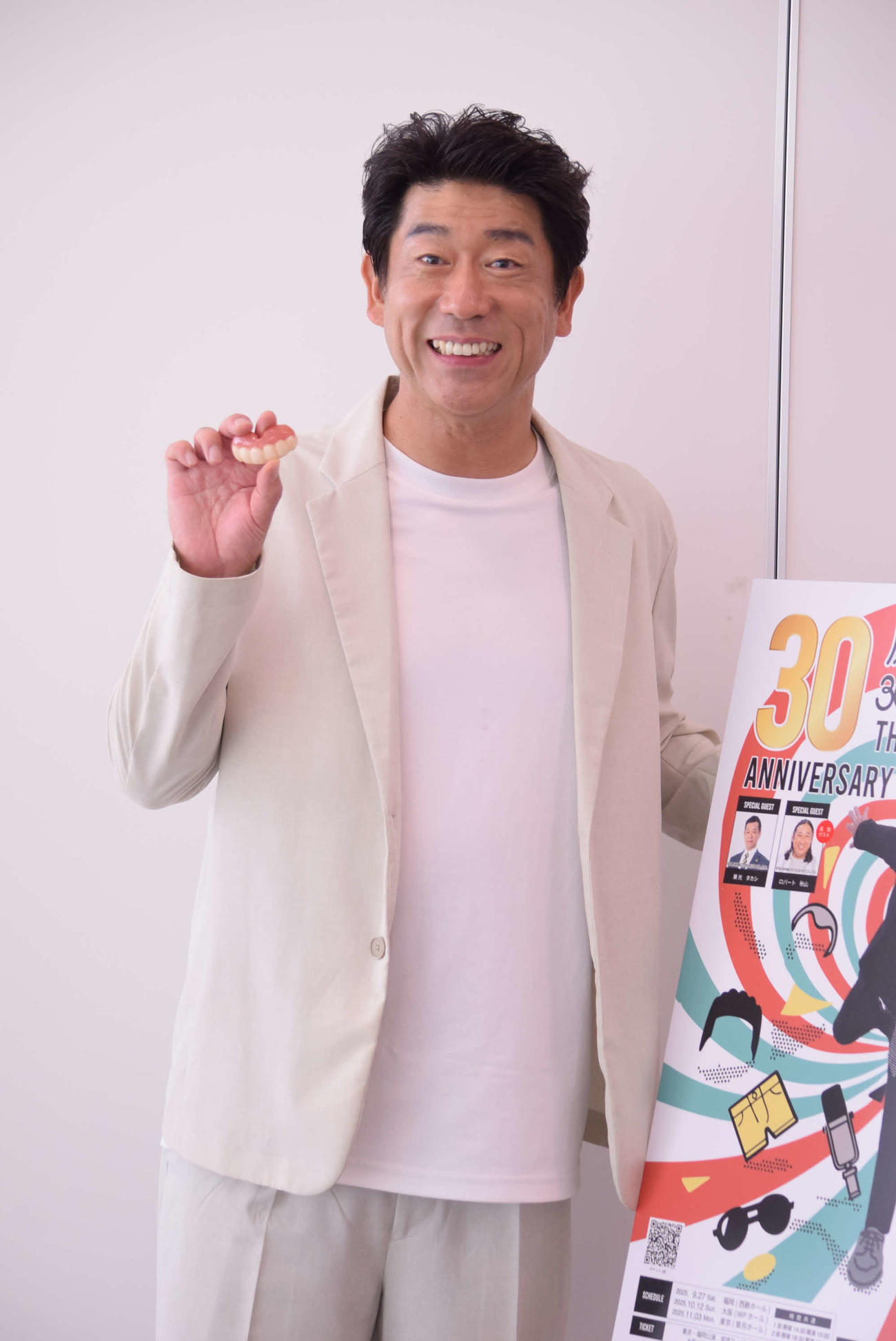 30周年記念ライブに意気込む原口あきまさ（撮影・阪口孝志）