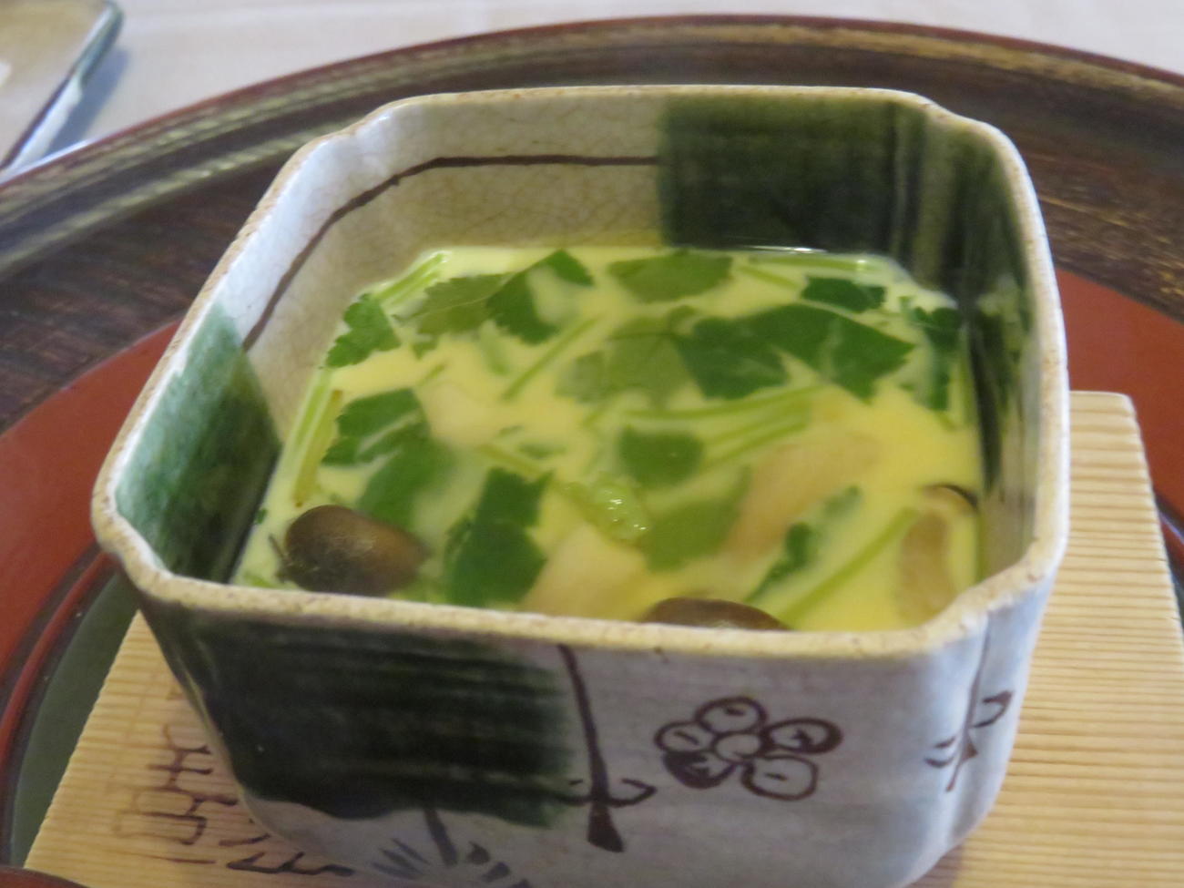 帆立の茶わん蒸し（2018年3月撮影）