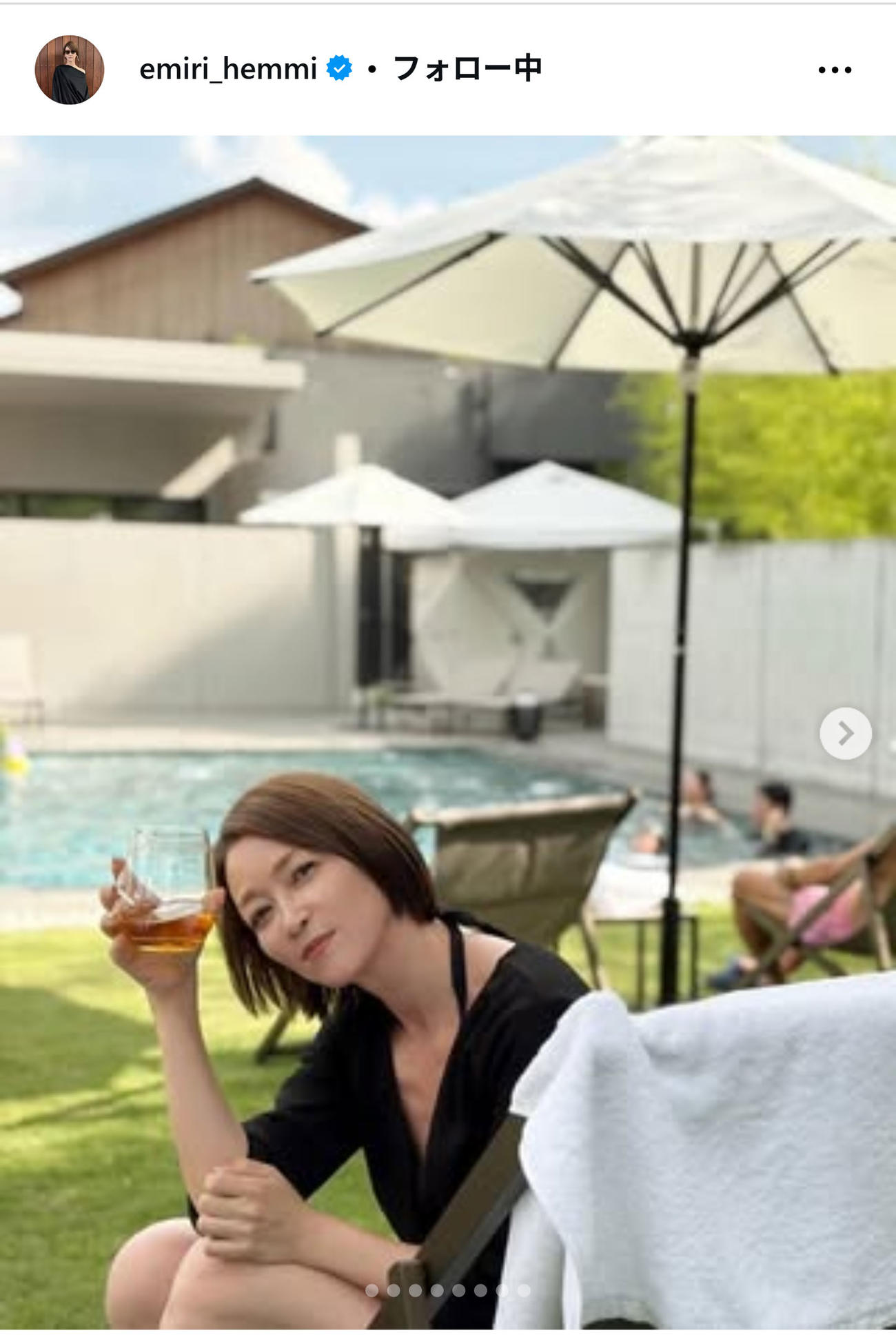 辺見えみりのインスタグラムから