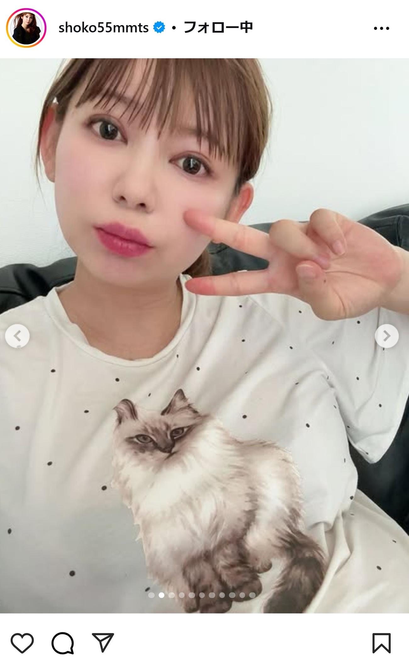 中川翔子のインスタグラムから