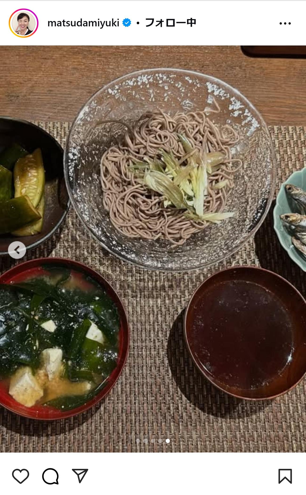 松田美由紀のインスタグラムから