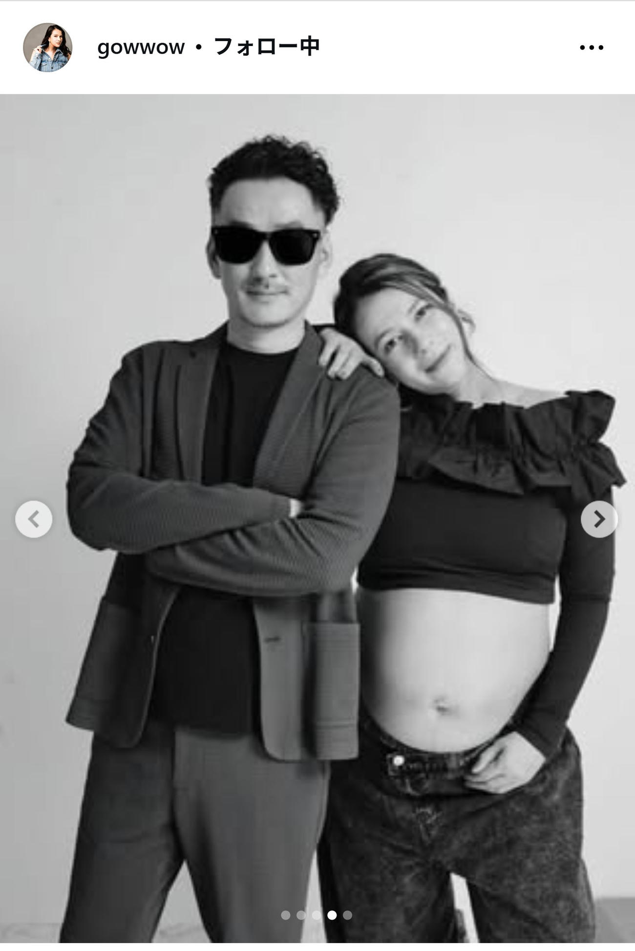 ガウのインスタグラムから