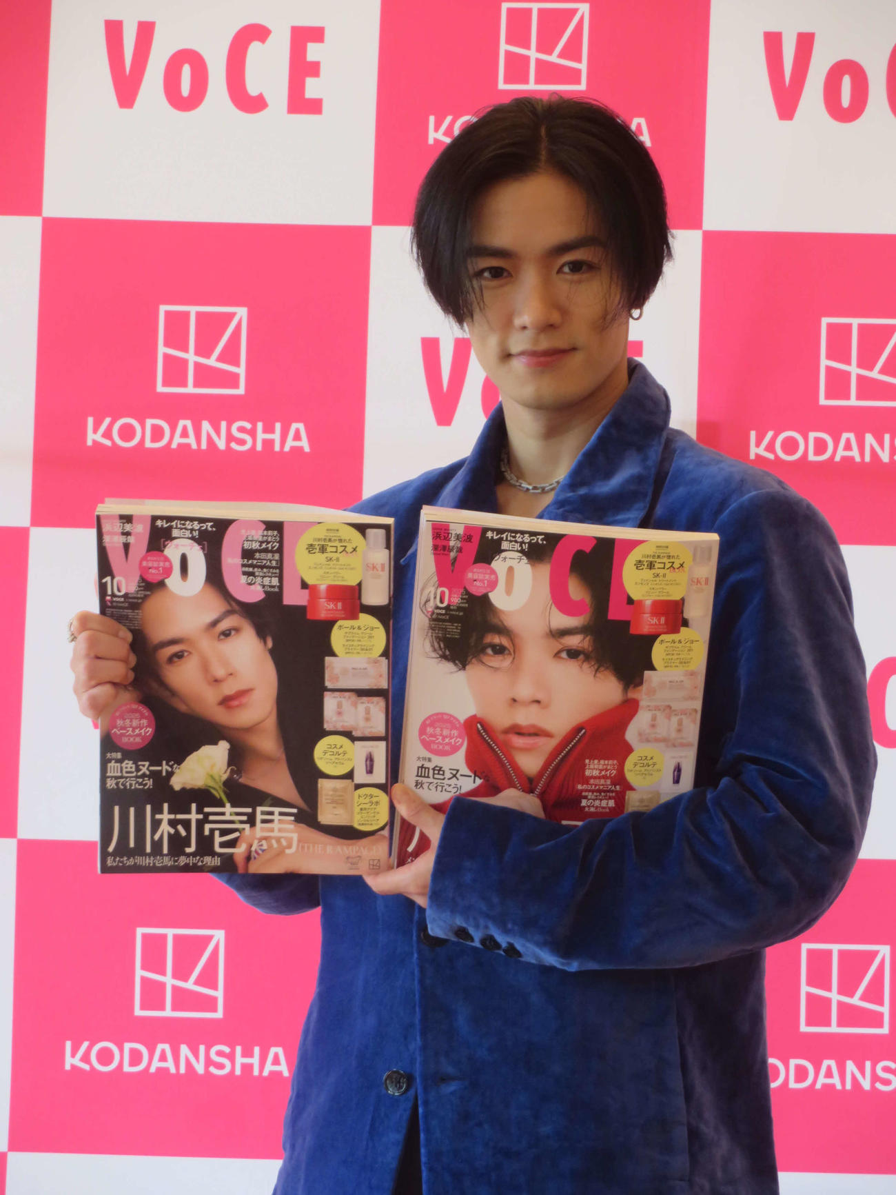 美容誌「VOCE」史上初メンズアンバサダー就任し、2タイプの表紙を披露する川村壱馬（撮影・川田和博）