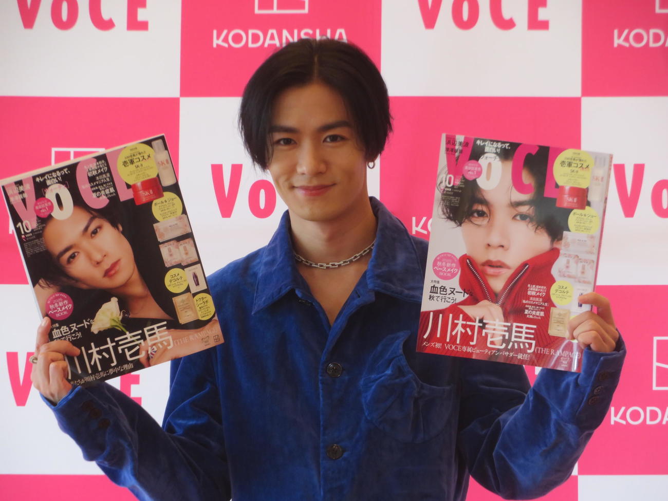 美容誌「VOCE」史上初メンズアンバサダー就任し、2タイプの表紙を披露する川村壱馬（撮影・川田和博）