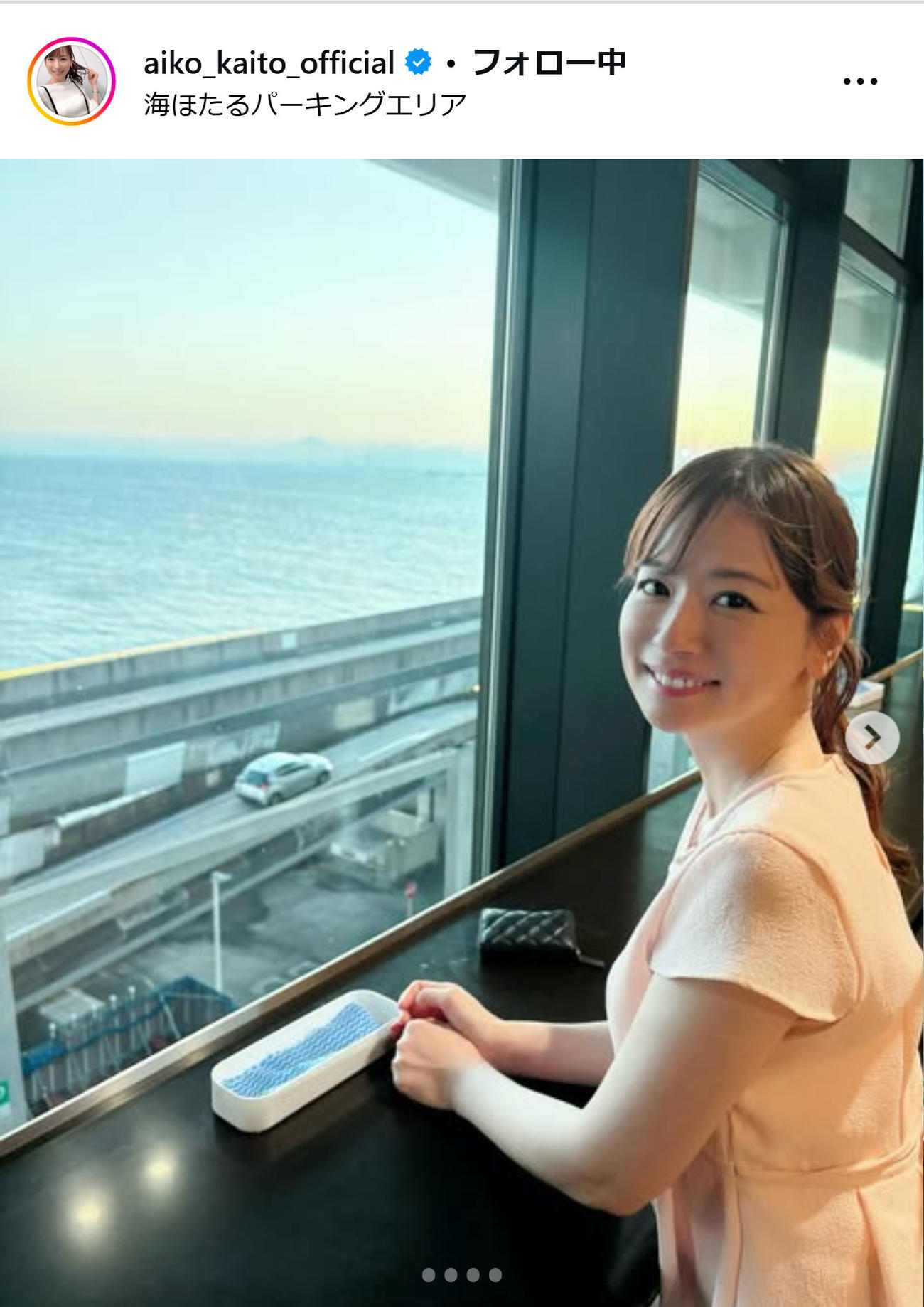 皆藤愛子のインスタグラムから