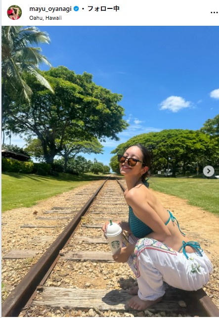 大柳麻友のインスタグラムから