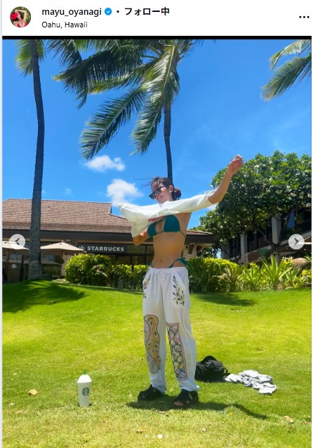 大柳麻友のインスタグラムから
