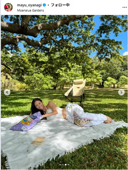 大柳麻友のインスタグラムから