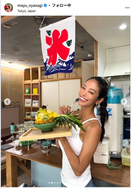 大柳麻友のインスタグラムから
