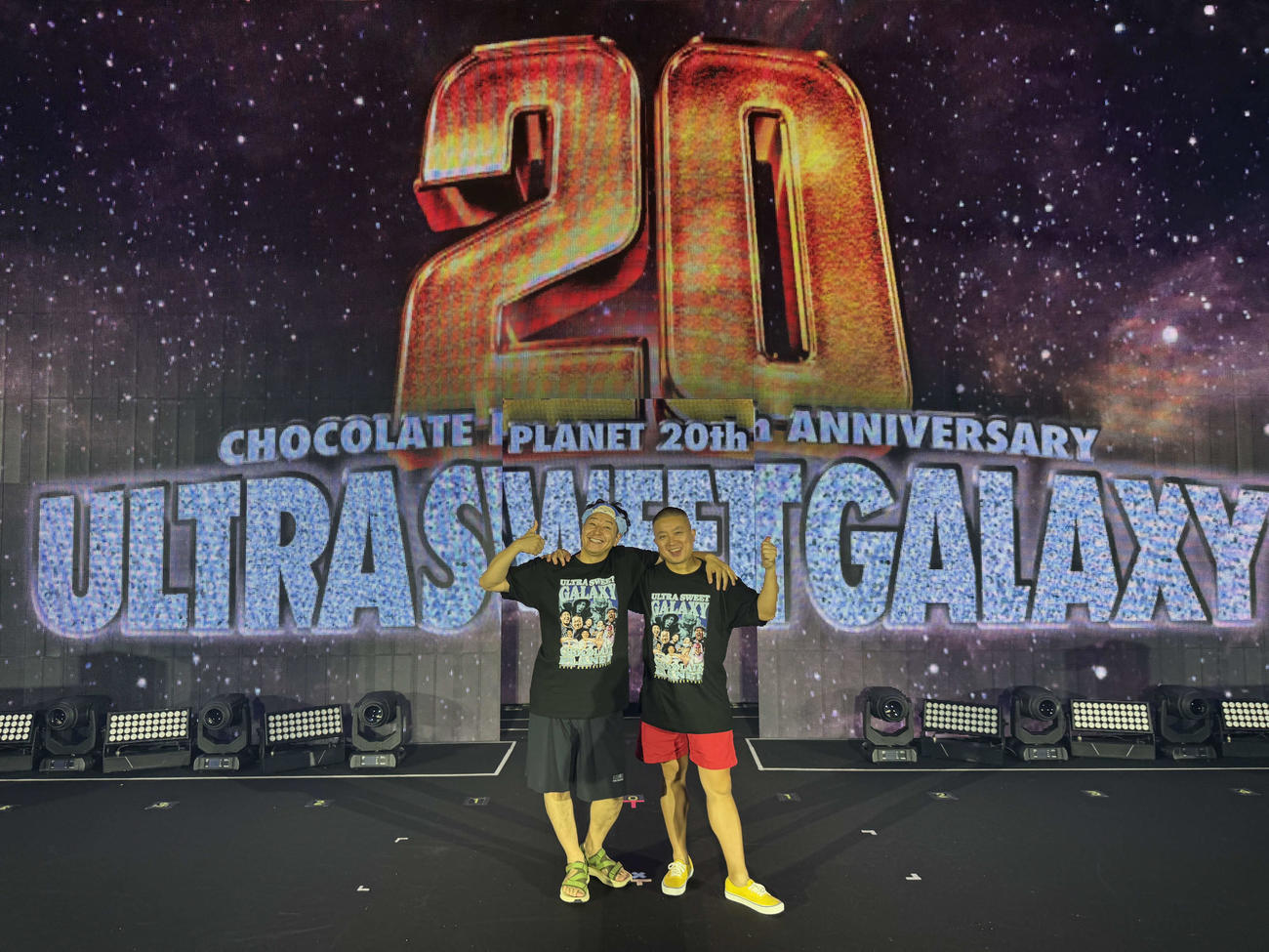 20周年ライブ「ULTRA SEWEET GALAXY」を行ったチョコレートプラネット（外部提供）