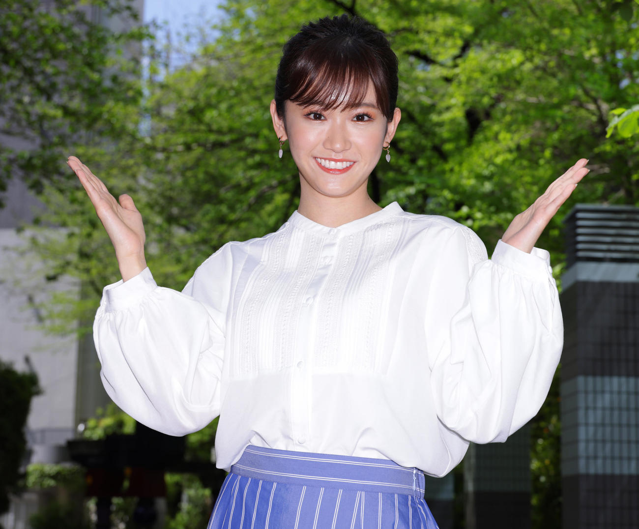 嶺百花アナ（2022年撮影）