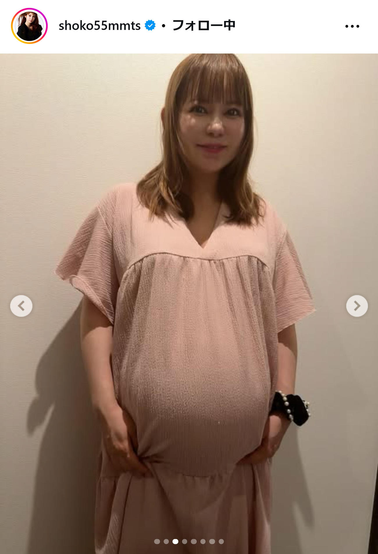 中川翔子のインスタグラムから