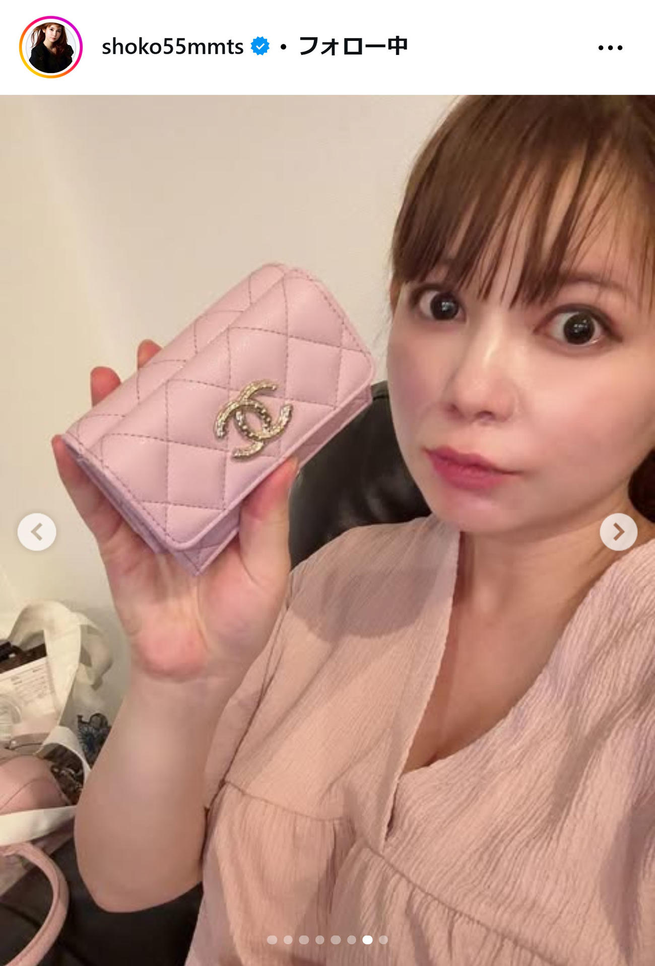 中川翔子のインスタグラムから