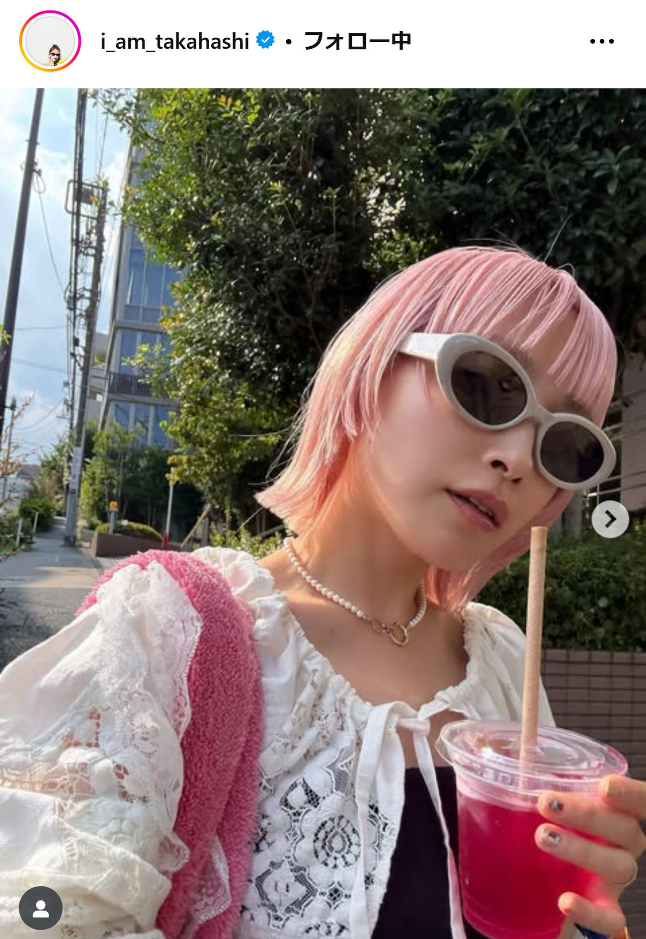 高橋愛のインスタグラムから