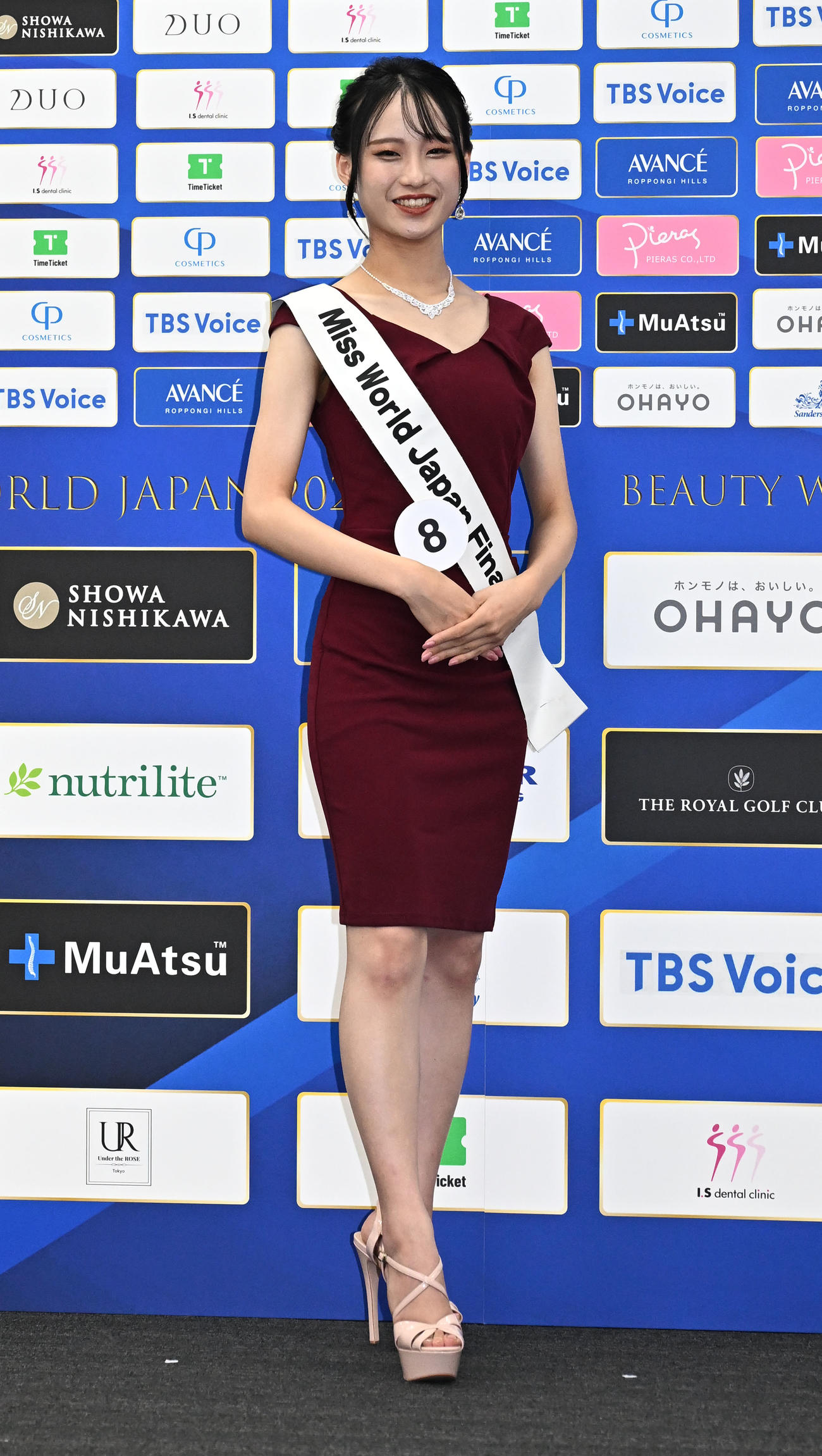 「ミス・ワールド2025」ファイナリスト寺井優奈さん（撮影・千葉一成）