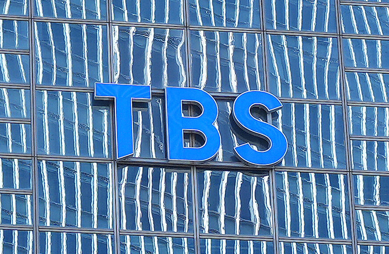 東京街雑観　港区赤坂のTBSのロゴ＝2025年1月18日　建物　外観　テレビ局　※イメージカット