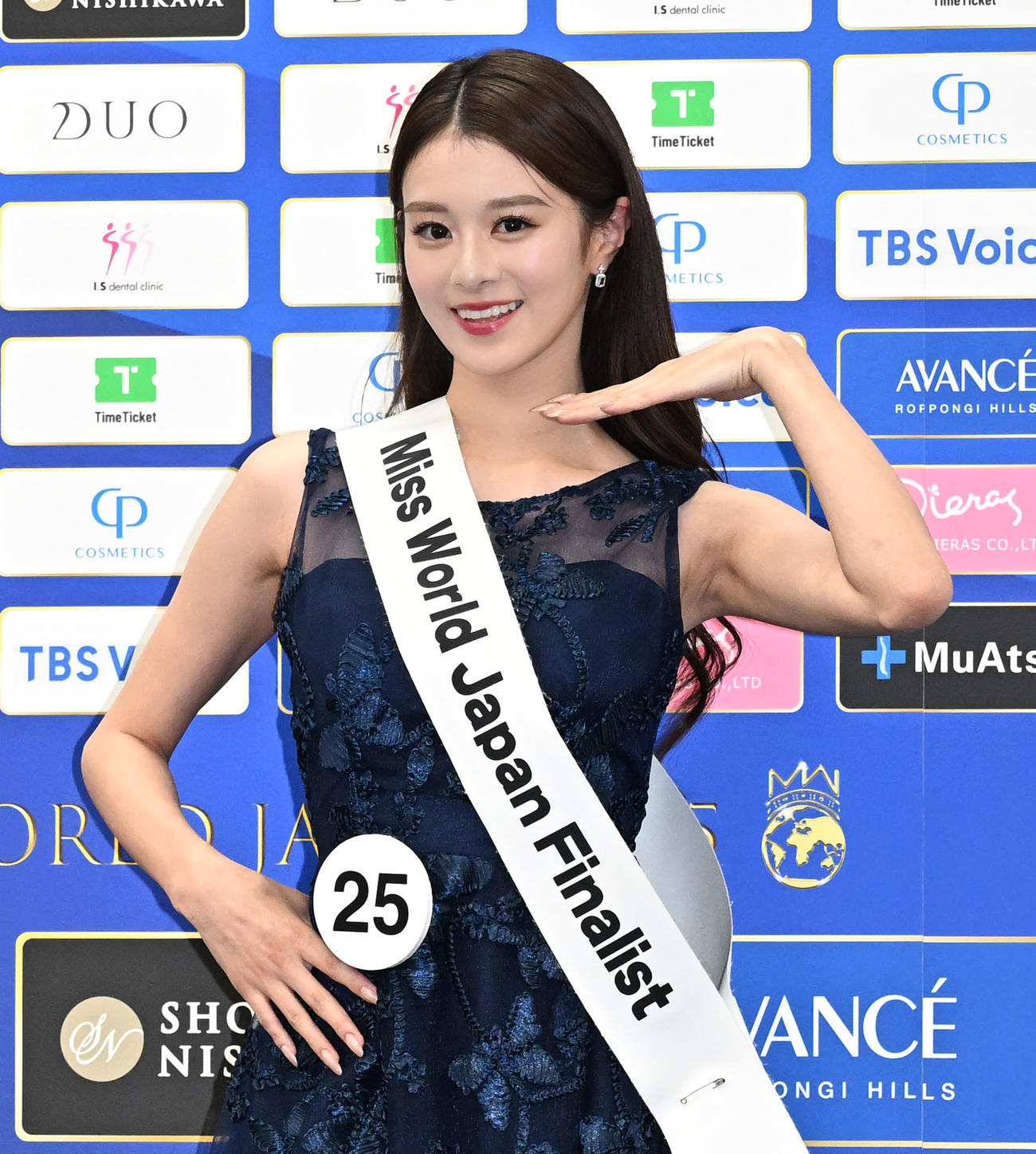 「ミス・ワールド2025」ファイナリストの川名祐衣さん（撮影・千葉一成）