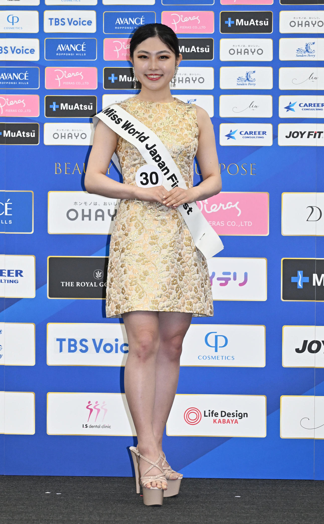 「ミス・ワールド2025」ファイナリストの若林優美果さん（撮影・千葉一成）